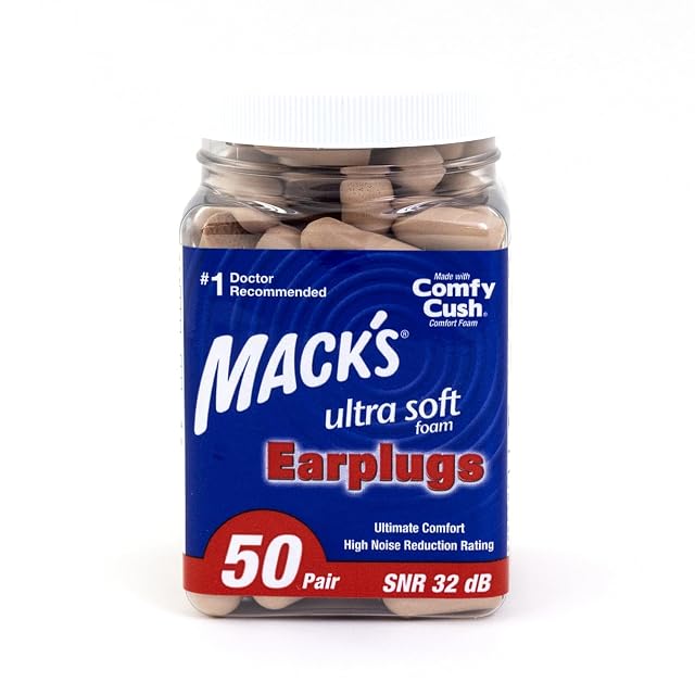 Confezione grande di tappi per le orecchie in schiuma morbida Mack's