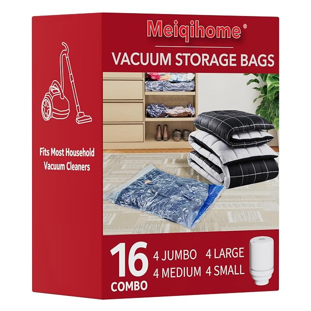 Borse a compressione sottovuoto MEIQIHOME con pompa elettrica